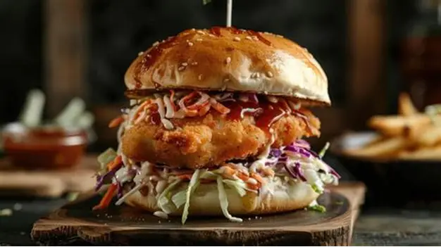 Burger Gà Phô Mai - Hình 2