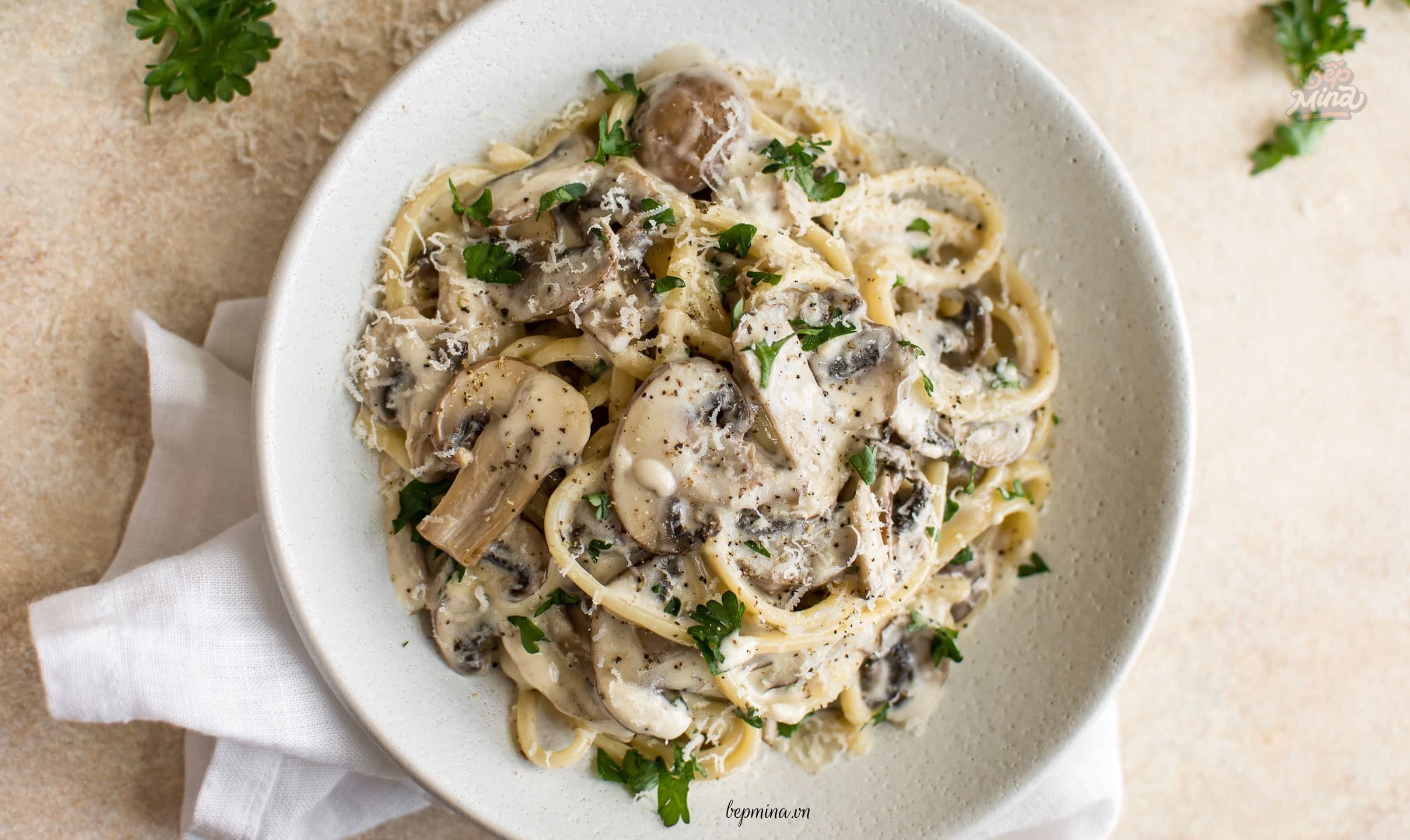 Mì Ý Sốt Nấm
